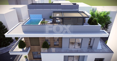 Luxury three bedroom penthouse with  private roof garden and swimming pool for sale in Neapolis