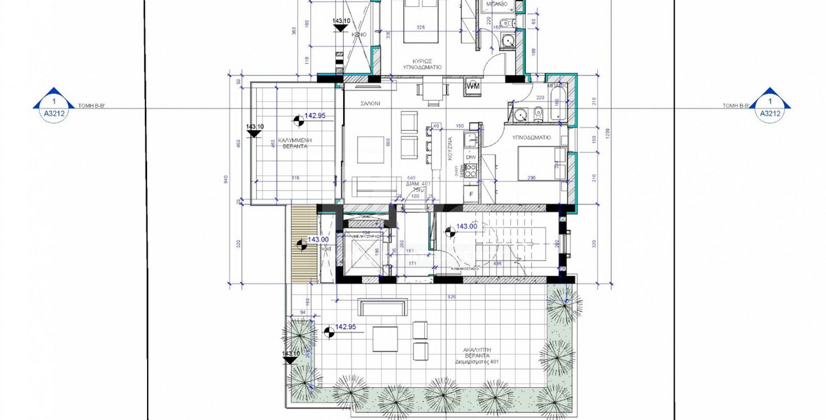 Fantastic two bedroom apartment on the first floor in Paphos Center