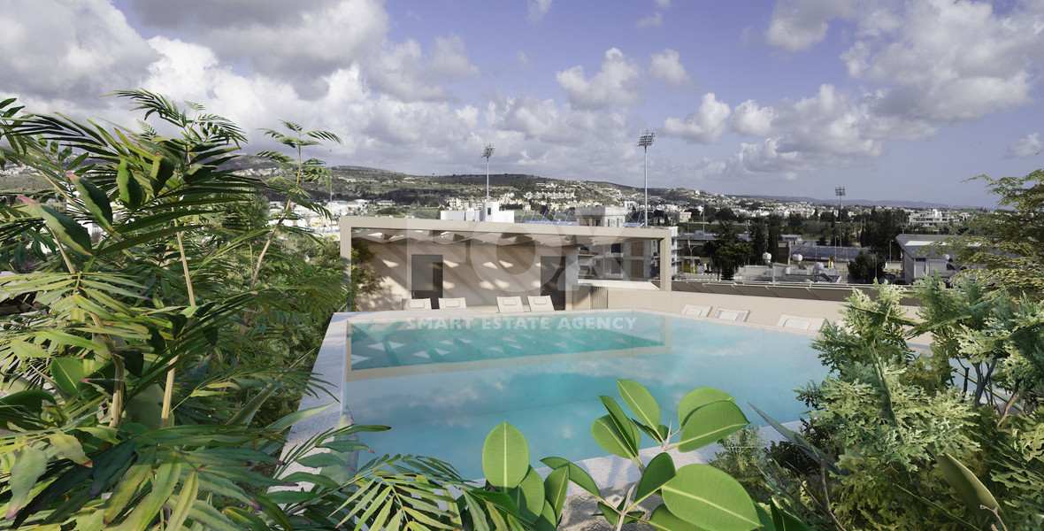 Modern Two-Bedroom, Two-Bath Residence in Paphos – Prime Location & Amenities- Sea View