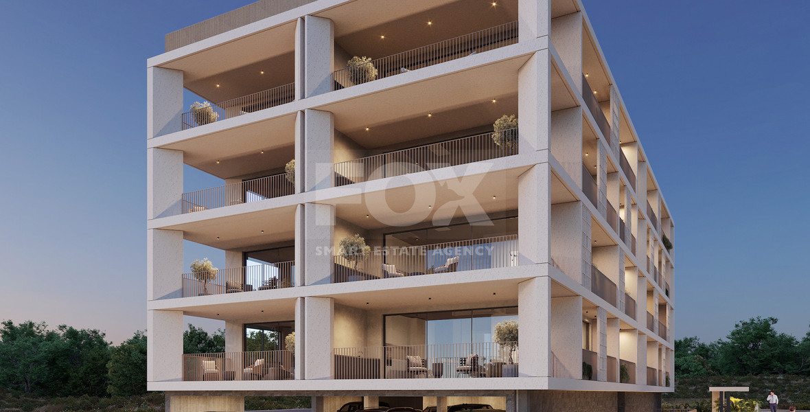 Modern Two-Bedroom, Two-Bath Residence in Paphos – Prime Location & Amenities- Sea View