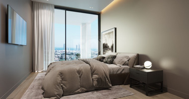 Two bedroom top floor apartment with amazing view in Agios Athanasios, Limassol