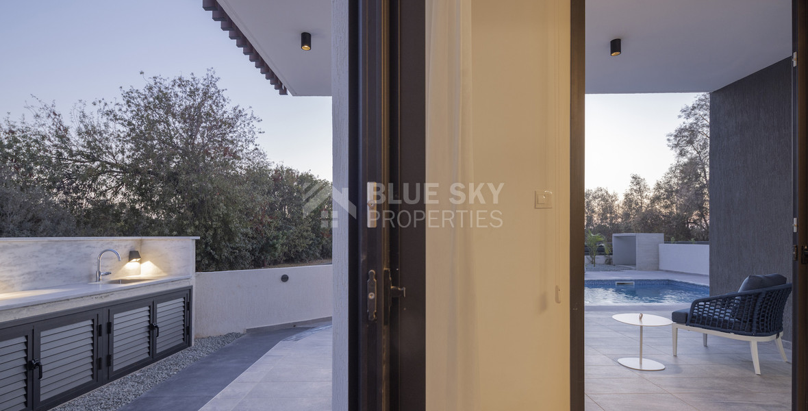 Four bedroom villa with roof garden and private swimming pool, in Paphos