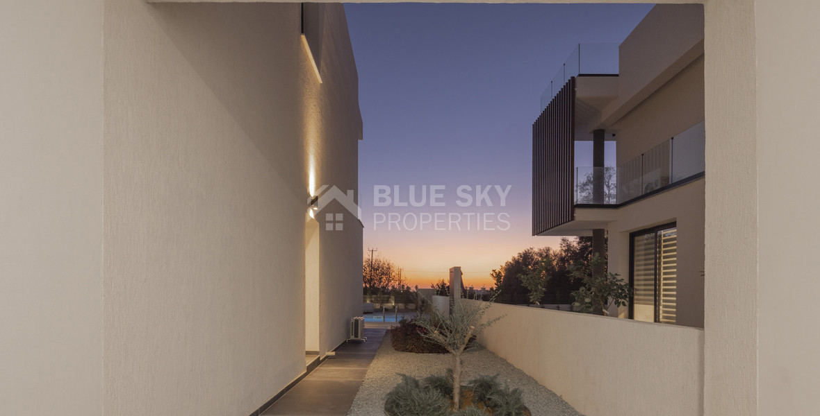 Four bedroom villa with roof garden and private swimming pool, in Paphos