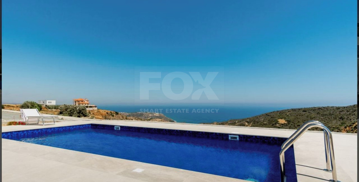 Three bedroom Villa for Rent in Pissouri with Panoramic Sea View