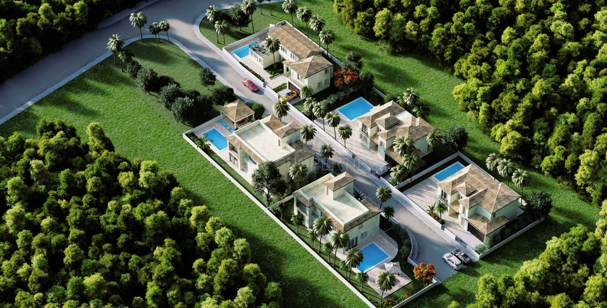 Four bedroom luxury villas with roof garden in a privileged area  in Chloraka
