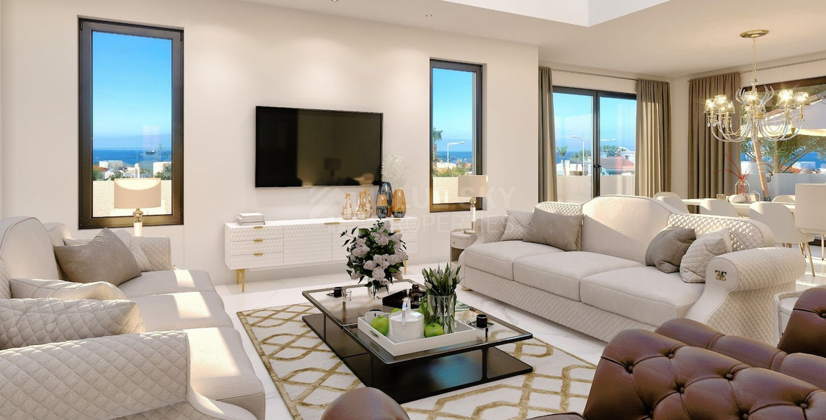 Four bedroom luxury villas with roof garden in a privileged area  in Chloraka