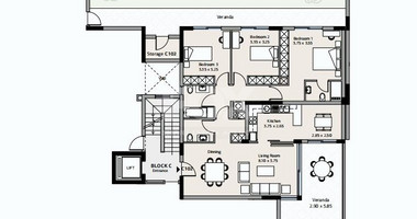 Three bedroom apartment for sale in Green area, Germasogeia,  Limassol