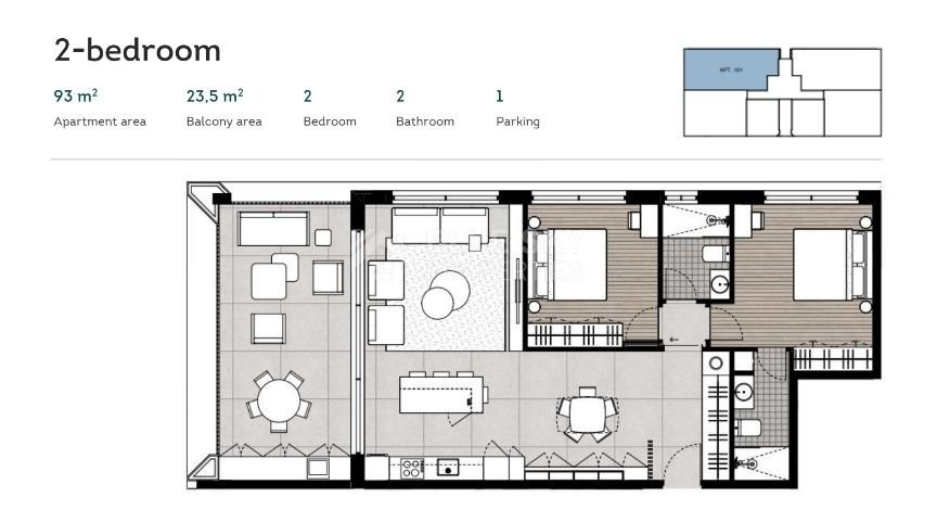 Sea view Two Bedroom Apartment in Historic Pafos for sale