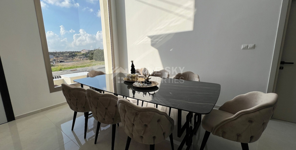 BRAND NEW STUNNING THREE BEDROOM HOUSE IN A NEW-BUILT AREA IN EPISKOPI WITH EASY ACCESS TO THE HIGHWAY FOR SALE