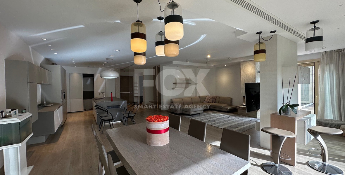 LUXURY FIVE BEDROOM VILLA FOR RENT 20 METRES FROM THE SEA IN THE AMATHOUNDA AREA OF LIMASSOL