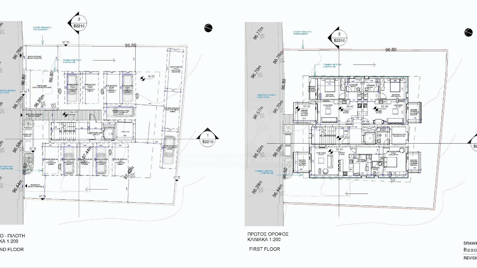 Two bedroom magnificent apartment on the first floor in Paphos