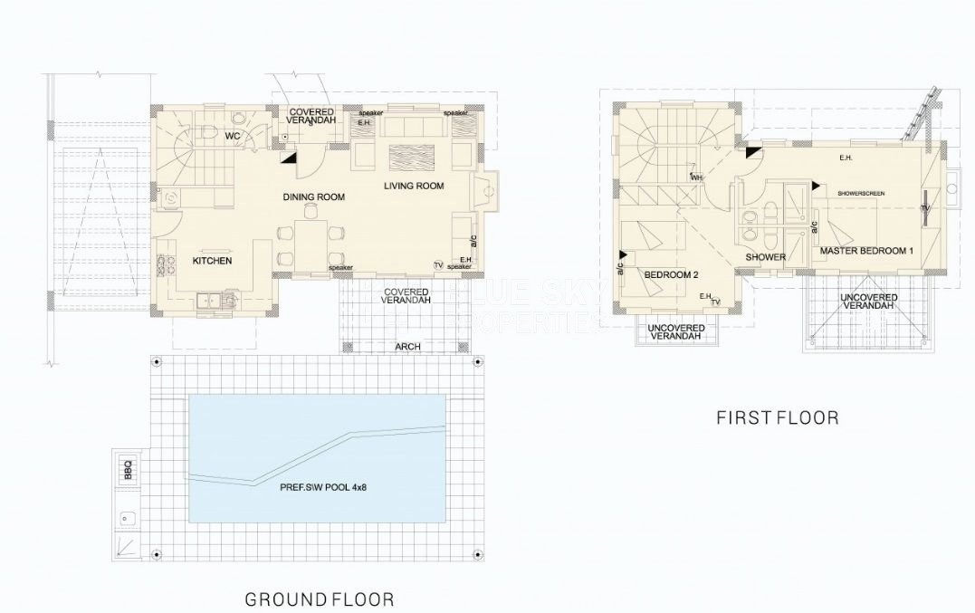 2 Bed House For Sale In Monagroulli Limassol Cyprus