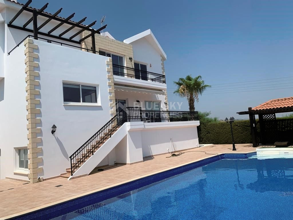 A BEAUTIFUL DETACHED HOUSE IN PANTHEA/AGIOS ATHANASIOS AREA ON LARGE PLOT WITH SEA VIEWS.