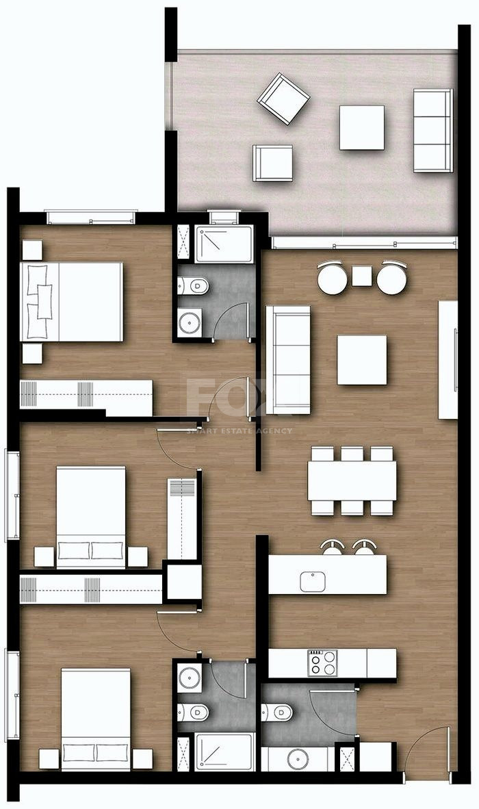 Amazing 3 bedroom apartment for sale in Zakaki, Limassol