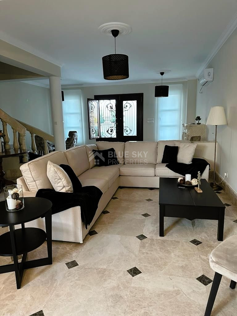 BRAND NEW LUXURY SEMI-DETATCHED FURNISHED HOUSE WITH POOL FOR RENT IN KATO POLEMIDIA