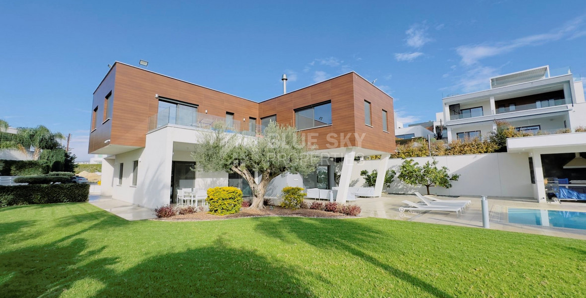 ELITE MODERN SIX BEDROOMS VILLA FOR SALE IN MOUTTAGIAKA, LIMASSOL - NO VAT