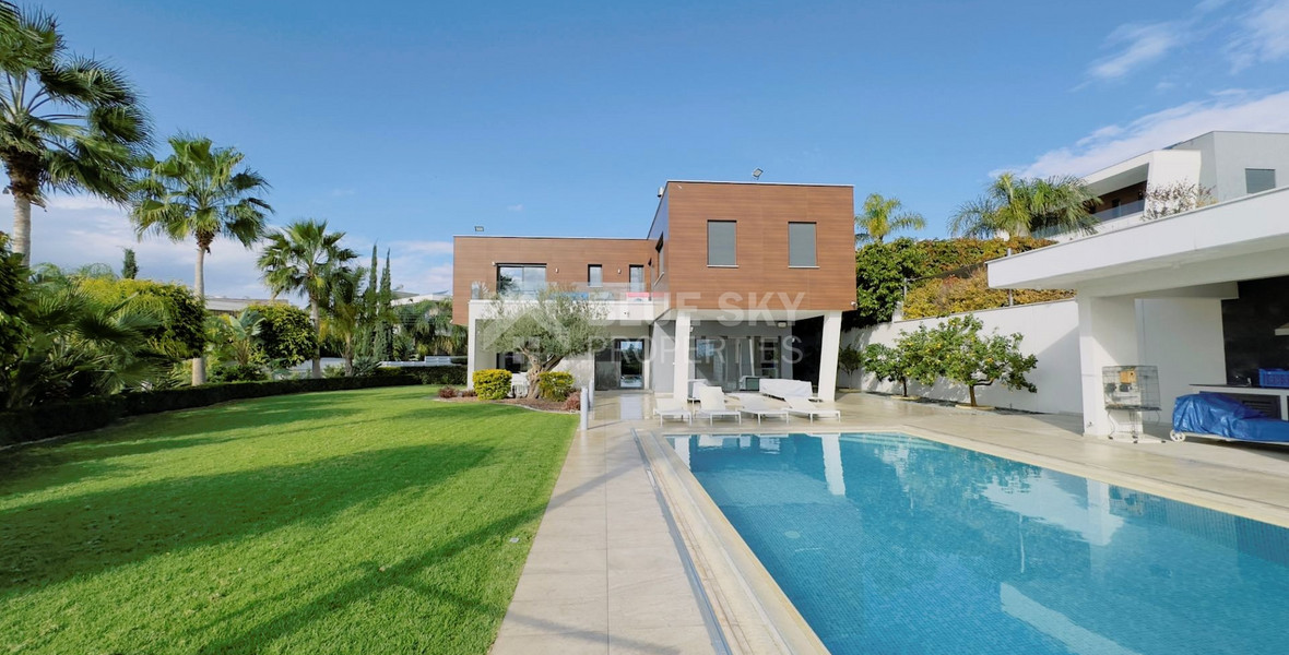 ELITE MODERN SIX BEDROOMS VILLA FOR SALE IN MOUTTAGIAKA, LIMASSOL - NO VAT