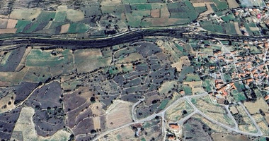 Residential land for sale with amazing panoramic view in Pachna, Limassol