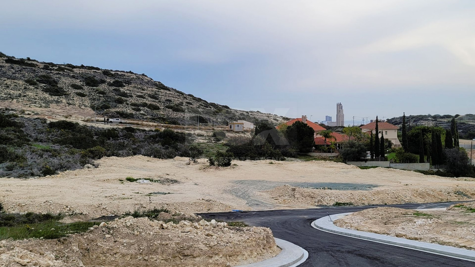 Corner Residential Plot for sale On A Cul De Sac With Sea View in Agios Tychonas