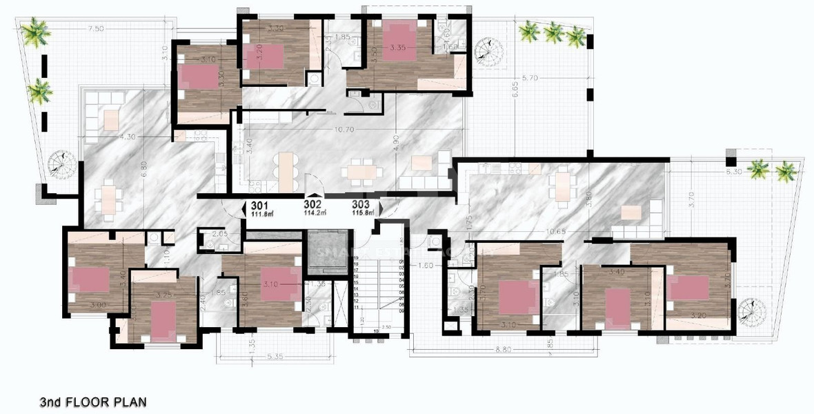 Three Bedroom penthouse With Roof Garden plus extra studio 30sqm For Sale in Panthea