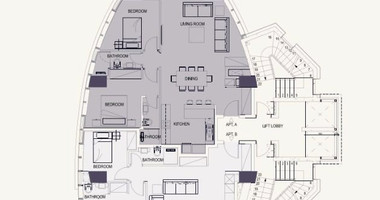 Amazing two bedroom apartment for sale in the Town Center