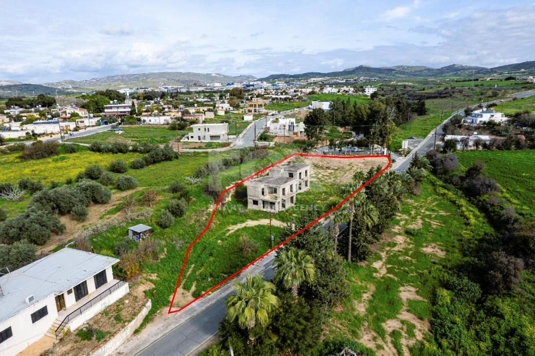 Shared  Residential Field with Two Incomplete Houses in Timi, Paphos