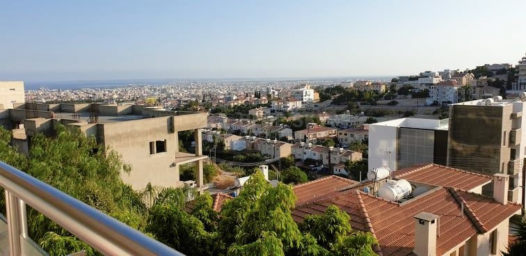 Two bedroom apartment for rent with stunning views in Panthea, Limassol