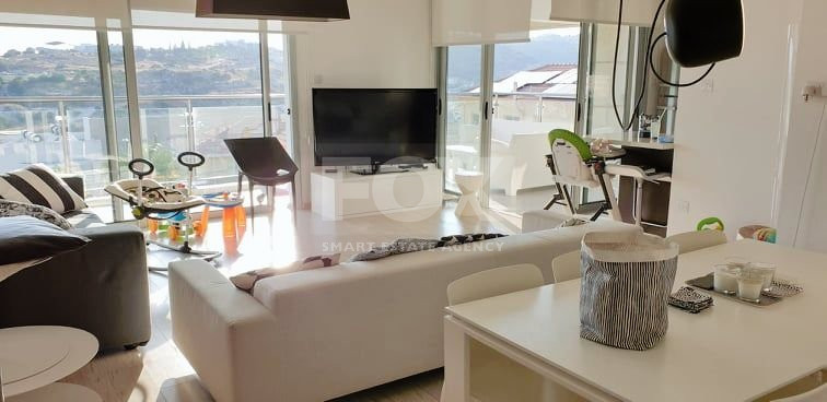 Two bedroom apartment for rent with stunning views in Panthea, Limassol