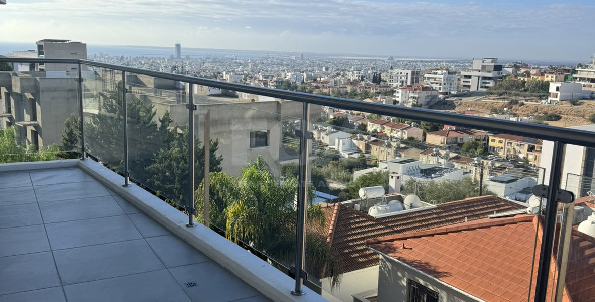 Two bedroom apartment for rent with stunning views in Panthea, Limassol