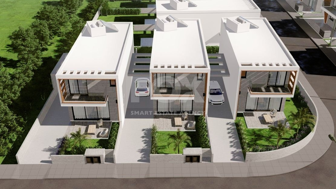 Three bedroom magnificent villa in a modern design in Geroskipou, Paphos