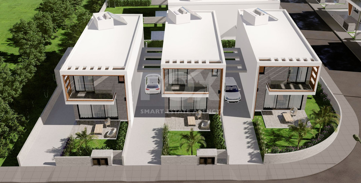 Three bedroom stunnning villa in a modern design in Geroskipou, Paphos