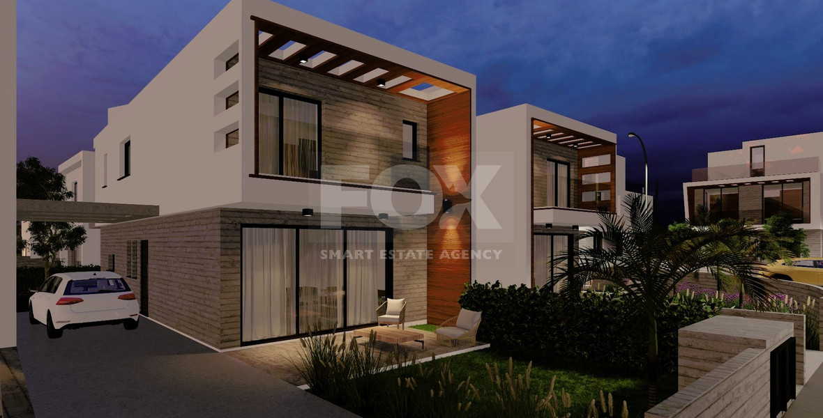 Three bedroom stunnning villa in a modern design in Geroskipou, Paphos