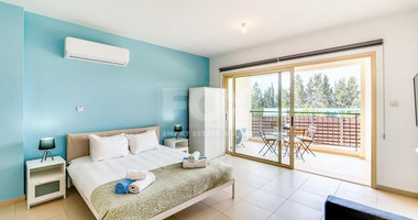 Fully furnished Studio with communal swimming pool and sea views located in Pegeia, Paphos