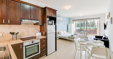 Fully furnished Studio with communal swimming pool and sea views located in Pegeia, Paphos