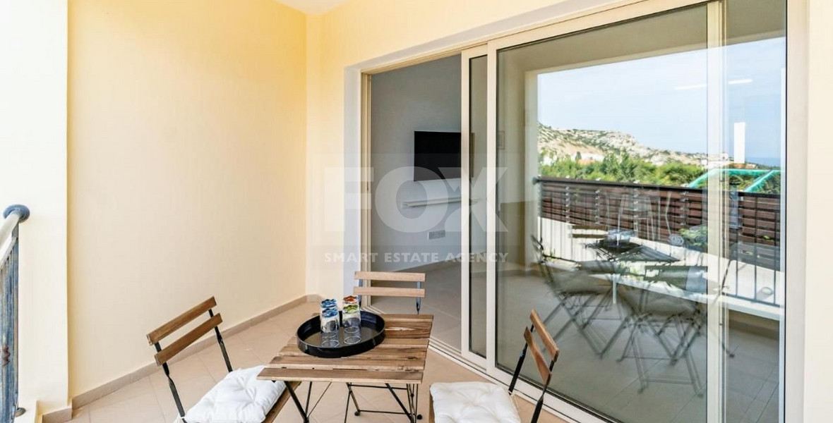 Fully furnished Studio with communal swimming pool and sea views located in Pegeia, Paphos