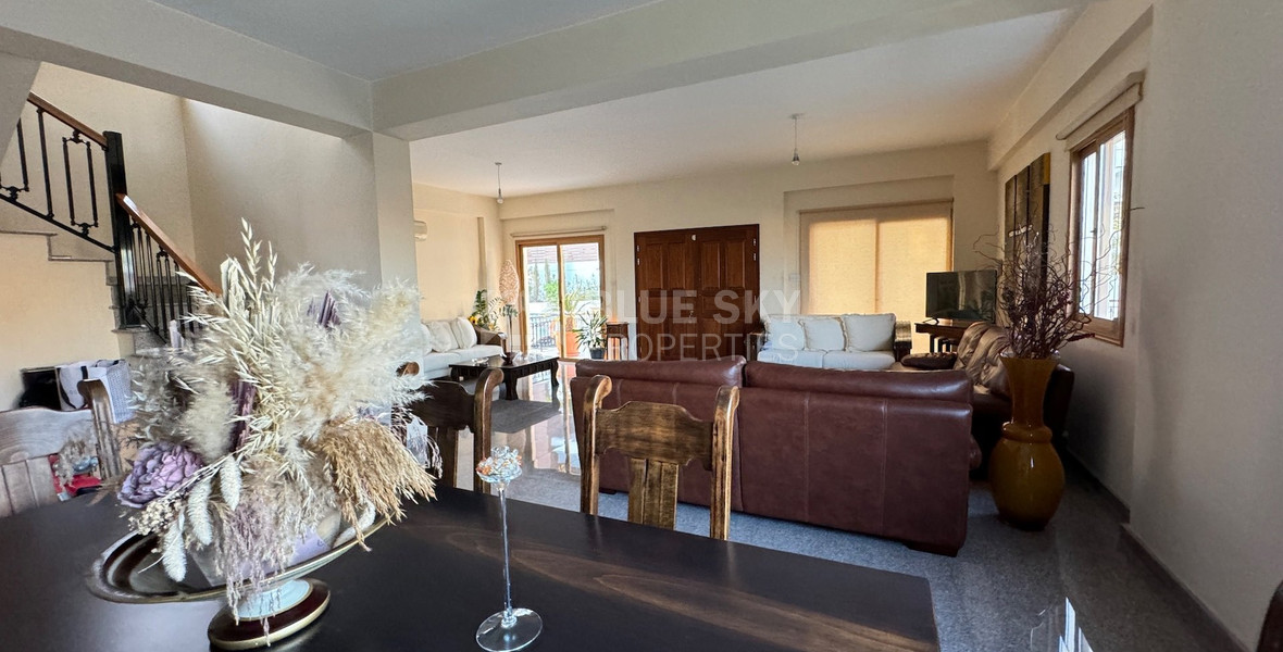 Beautiful Four Bedroom Detached House with Panoramic Sea View in Agios Athanasios for Sale