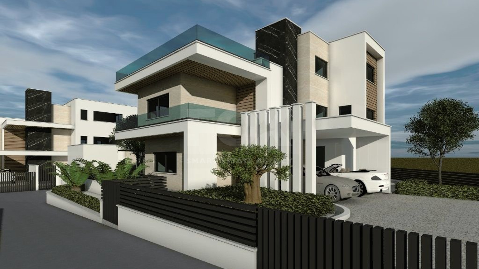 Modern 4 bedroom villa with swimming pool for sale in Agios Tychon, Limassol