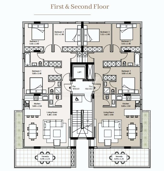 Three bedroom apartment for sale in Agios Nektarios, Limassol