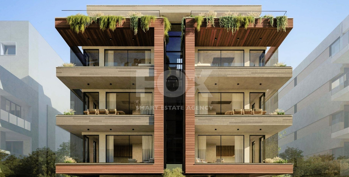 Three bedroom top floor apartment with roof garden for sale in Agios Nektarios, Limassol