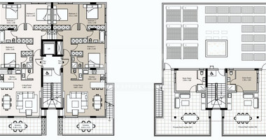 Three bedroom top floor apartment with roof garden for sale in Agios Nektarios, Limassol