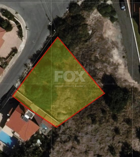 Spacious residential plot near green area located in quiet area at Konia, Paphos.