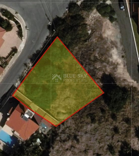 Spacious residential plot near green area located in quiet area at Konia, Paphos.