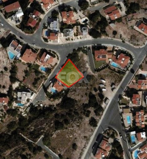 Spacious residential plot near green area located in quiet area at Konia, Paphos.