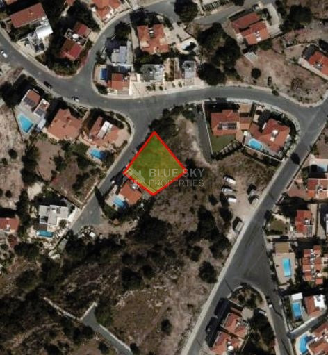 Spacious residential plot near green area located in quiet area at Konia, Paphos.