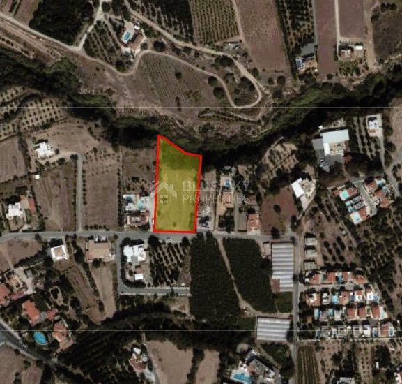 Half share of land with distribution agreement (B) located in a quiet area at Kissonerga, Paphos