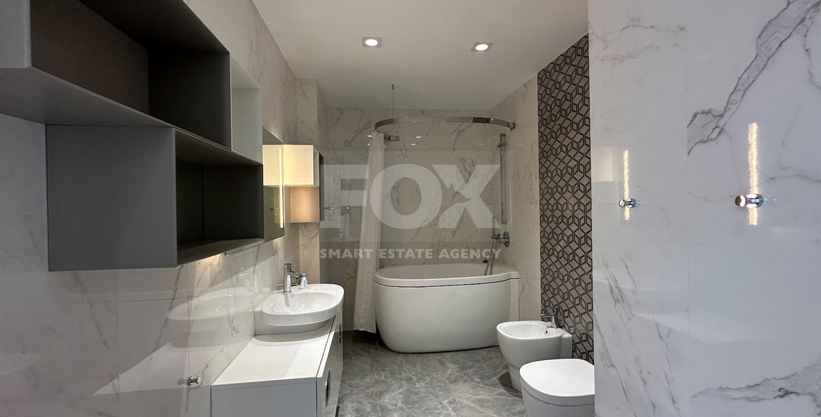 FOR RENT LUXURY FIVE BEDROOM VILLA 20 METRES FROM THE SEA IN THE AMATHOUNDA AREA OF LIMASSOL