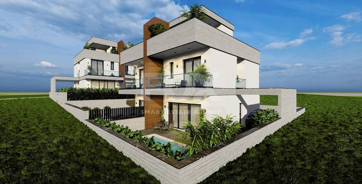 Spacious-Modern Design Two Bedroom Townhouses With Swimming Pool