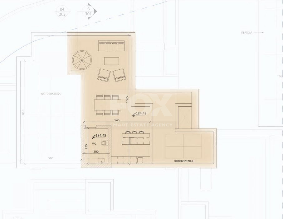 Brand New-Under Construction Two Bedroom Apartment Top Floor With roof Garden, With Top-of-the-Line Specification