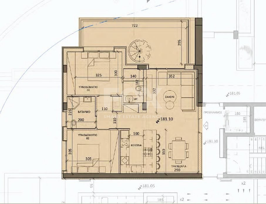 Brand New-Under Construction Two Bedroom Apartment Top Floor With roof Garden, With Top-of-the-Line Specification