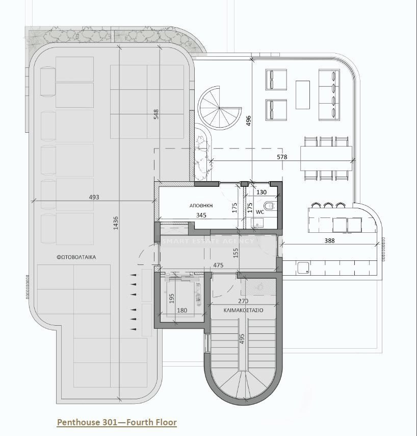 Brand New-Modern Design, Top Quality Three Bedroom Penthouse Apartment In Panthea Area With Roof Garden